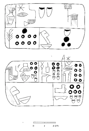 Tablillas cuneiformes de Uruk IV en las que se menciona a Dilmun