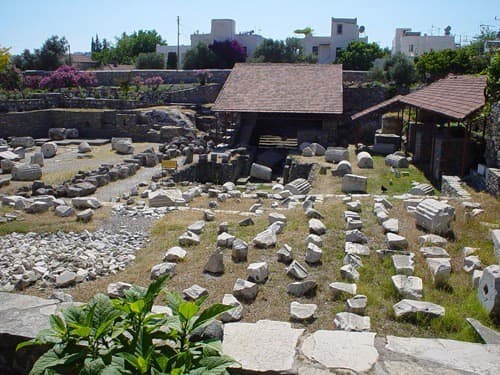 Estado ruinoso actual del Mausoleo de Halicarnaso