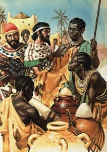 Hannon comerciando con tribus africanas